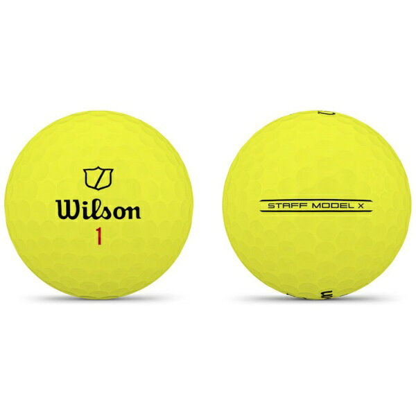 ウィルソン｜Wilson ゴルフボール STAFF MODEL X スタッフモデル X イエロー [3球...