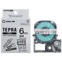 キングジム｜KING JIM 強粘着ラベル TEPRA(テプラ) PROシリーズ 透明 ST6KW 黒文字 /6mm幅
