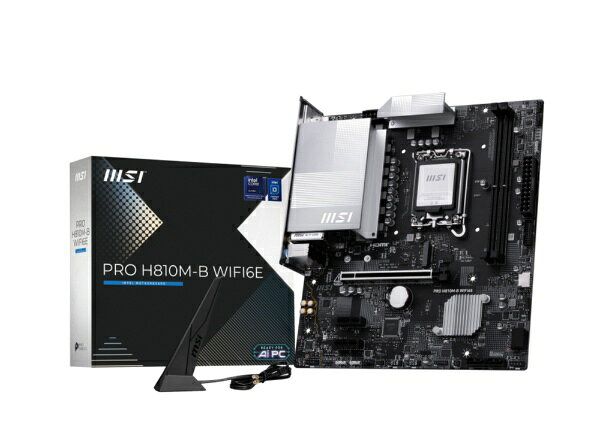 MSI｜エムエスアイ マザーボード(LGA1851) PRO H810M-B WIFI6E [MicroATX]