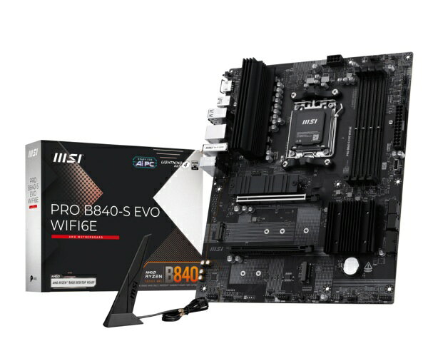 MSI｜エムエスアイ マザーボード(Socket AM5) PRO B840-S EVO WIFI6E [ATX]