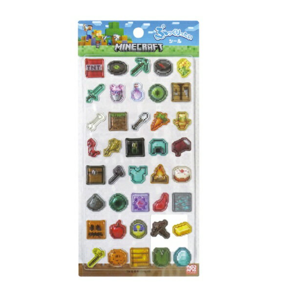 【2026年6月下旬】 ケイカンパニー｜Kcompany MCT-PS-MF Minecraft（マインクラフト） ぷっくりったいシール モチーフ【発売日以降のお届け】 【代金引換配送不可】