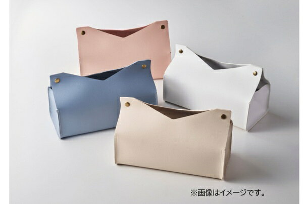 楽天ビック(ビックカメラ×楽天)のパール金属｜PEARL METAL フェイクレザーティッシュケース（ホワイト） N-7320｜アングル3