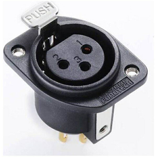 FURUTECH｜フルテック FT-786F(R)XLRソケット1個(メス)/ロジウムメッキ[FT786FR]