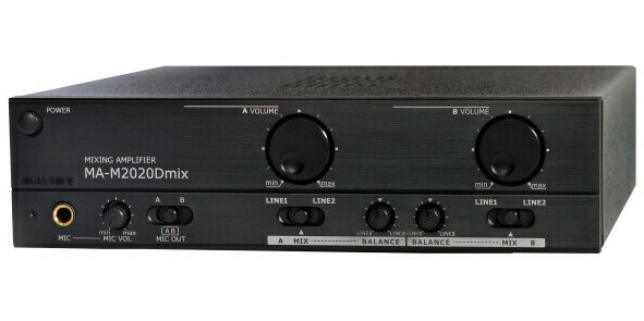 MASSIVE MASSIVE MA-M2020Dmix 2chモノラルミキシングアンプ ロー／ハイ兼用 MASSIVE MA-M2020Dmix