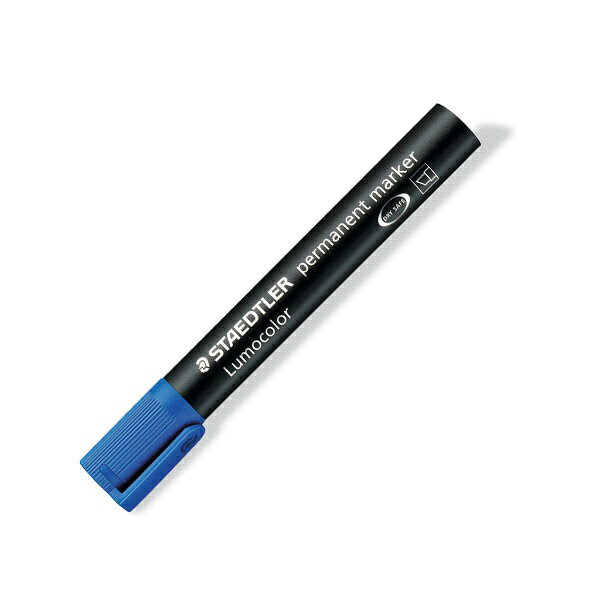 ステッドラー｜STAEDTLER ルモカラー 油性 太書き斧型(B) ブルー 350-3 biccamera-15340621 楽天ビック(ビックカメラ×楽天) パッケージ画像