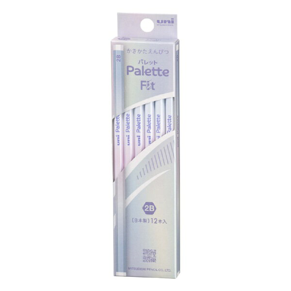 三菱鉛筆｜MITSUBISHI PENCIL かきかた鉛筆 uni Palette Fit(ユニパレットフィット) パールホワイト K56582B [2B /12本（1ダース）]