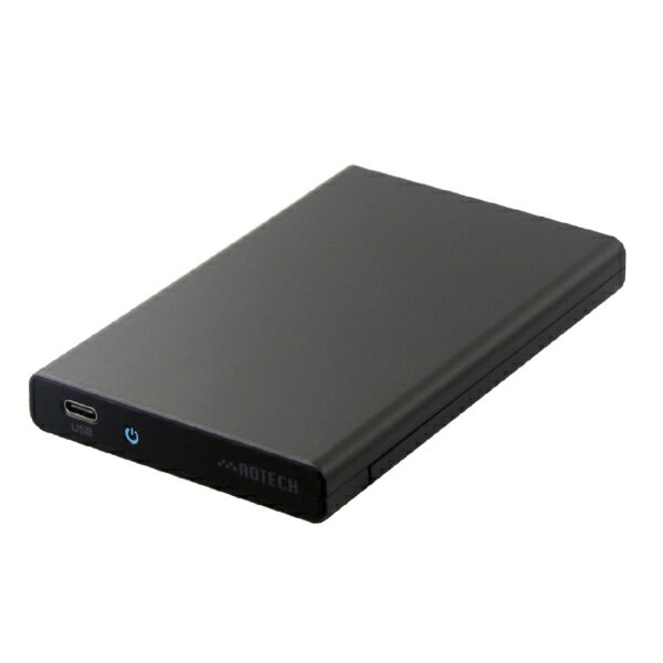 AOTECH｜アオテック HDD/SSDケース USB-A接続 (Mac/Windows11対応) ブラック AOK-25CASE-SLU3B [2.5インチ対応 /SATA /1台]