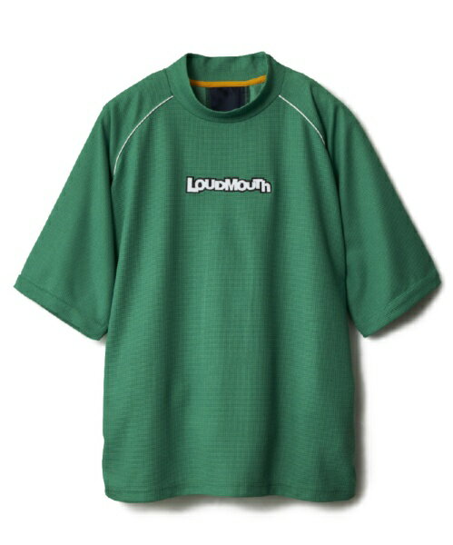 Other - ラウドマウスゴルフ｜Loud Mouth Golf メンズ ワッフルモックネックシャツ グリーン 866610 [メンズ /Lサイズ]【返品交換不可】