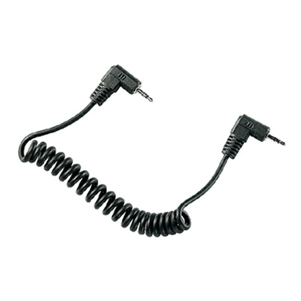 2.5mmの雄／雌ジャック付きコイル状ケーブルです。長さは25cm。140cmまで延長可能です。