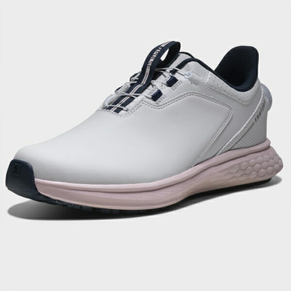 フットジョイ｜FootJoy レディース ゴルフシューズ パルス BOA ホワイト×ピンク 93851 [レディース /25.0cm /幅:Wide(3E相当)]【返品交換不可】
