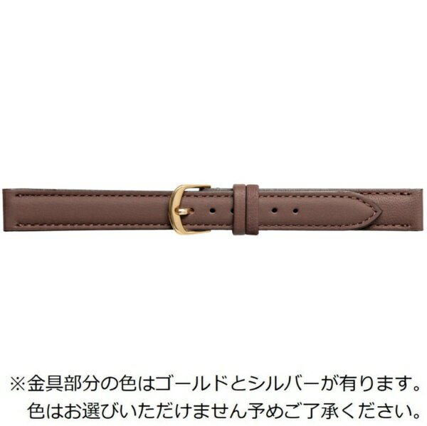 バンビ｜BAMBI 時計バンド ヤギ革（ゴート）抗菌防臭加工 かん幅12mm 美錠幅12mm 【金具色指定不可】 ブラウン BAE072CI