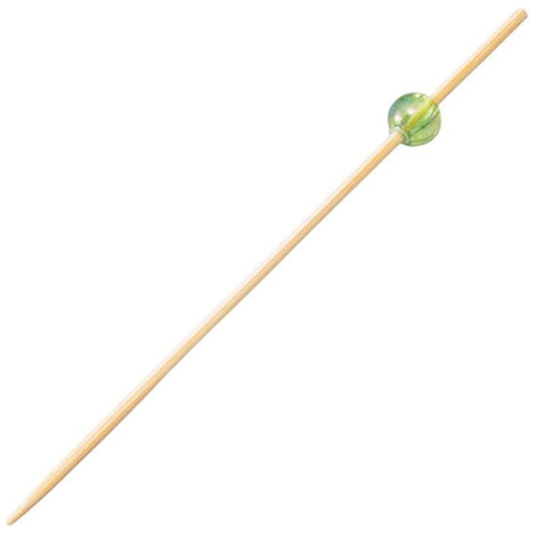 ヤマコー｜YAMACO 用美 業務用 ビーズ串9cm 緑（50本入）yamaco21604