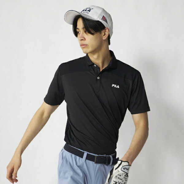 フィラゴルフ｜FILA GOLF メンズ 半袖シャツ ブラック 746621 [メンズ /Mサイズ]【返品交換不可】