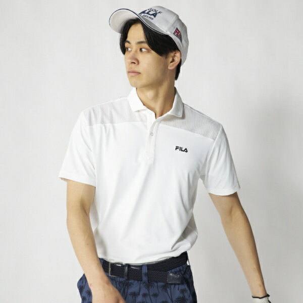 Other - フィラゴルフ｜FILA GOLF メンズ 半袖シャツ ホワイト 746621 [メンズ /Lサイズ]【返品交換不可】