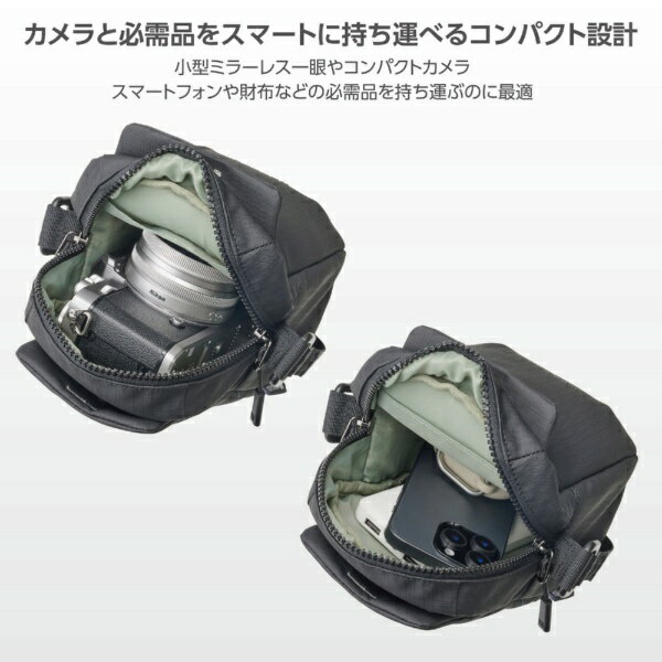 HAKUBA｜ハクバ プラスシェル　ストリーム　ショルダーポーチ ハクバ ブラック SP-STSPBK