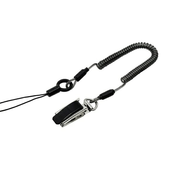 ラスタバナナ｜RastaBanana コイルストラップ メタルクリップ ステンレスワイヤー入り ブラック RCSTWM03BK