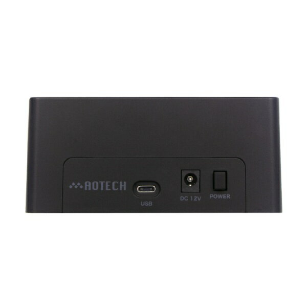 AOTECH｜アオテック HDD/SSDスタンド USB-A接続 (Mac/Windows11対応) ブラック AOK-ONESHOT-U3SB [3.5インチ&2.5インチ対応 /SATA] - Image 2