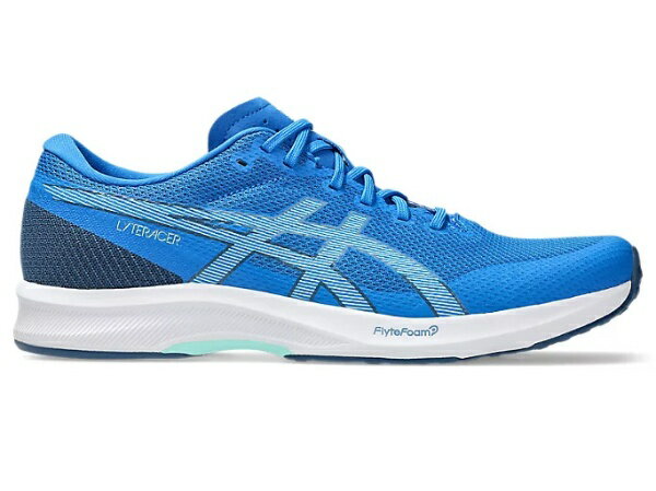 アシックス｜asics ランニングシューズ LYTERACER 6 Electric Blue×Grey Floss 1011B970 [メンズ /28.0cm /幅:Wide(3E相当)]【返品交換不可】