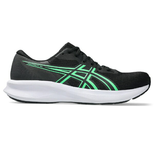 アシックス｜asics ランニングシューズ PATRIOT 14 BLACK×VITAL GREEN 1011C050 [メンズ /26.5cm /幅:Medium(EE相当)]【返品交換不可】(4.0)