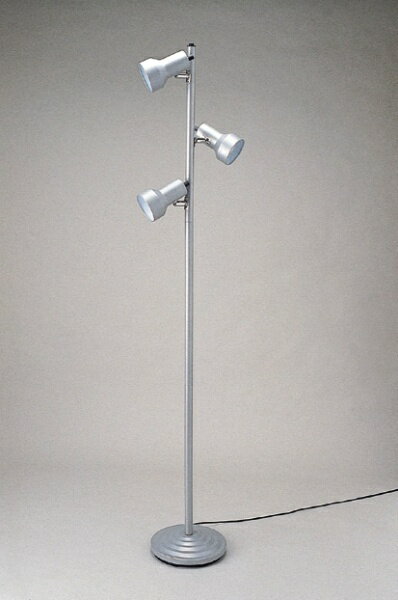 東京メタル｜TOME フロアースタンド 3灯 シルバー（60W相当E26LED電球(電球色)×3灯付） CL-3501SLEZ [LED /電球色]