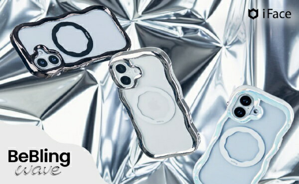 HAMEE｜ハミィ [iPhone 16専用]iFace BeBling MagSynq クリアケース iFace シルバ...