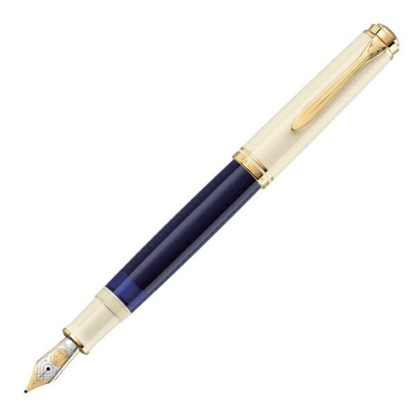 PELIKAN｜ペリカン スーベレーン M800 万年筆 ペン先：M クリームブルー [中字（M）]