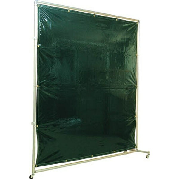 吉野｜Yoshino 遮光フェンスアルミパイプ　1×2　接続キャスター　ダークグリーン　YS12JCDG