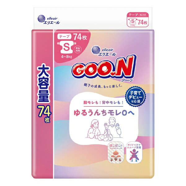 大王製紙｜Daio Paper グーン ゆるうんちモレ0へ Sサイズ 74枚