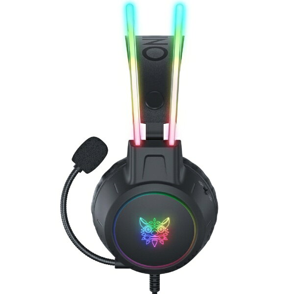 楽天ビック(ビックカメラ×楽天)のONIKUMAGAMING ゲーミングヘッドセット 「X15 PRO RGB」 ブラック X15PROBK [φ3.5mmミニプラグ＋USB /両耳 /ヘッドバンドタイプ]｜アングル2