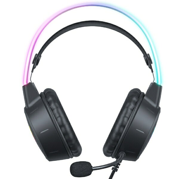 楽天ビック(ビックカメラ×楽天)のONIKUMAGAMING ゲーミングヘッドセット 「X15 PRO RGB」 ブラック X15PROBK [φ3.5mmミニプラグ＋USB /両耳 /ヘッドバンドタイプ]｜アングル3