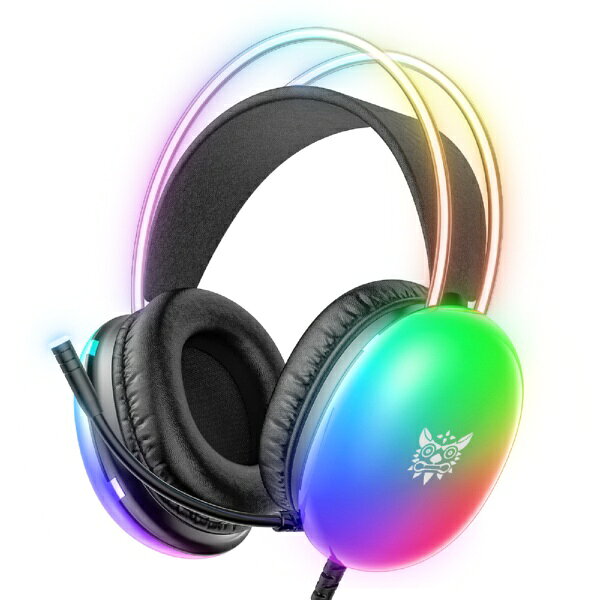 ONIKUMAGAMING ゲーミングヘッドセット 「X25 RGB」 ブラック X25BK [φ3.5mmミニプ...