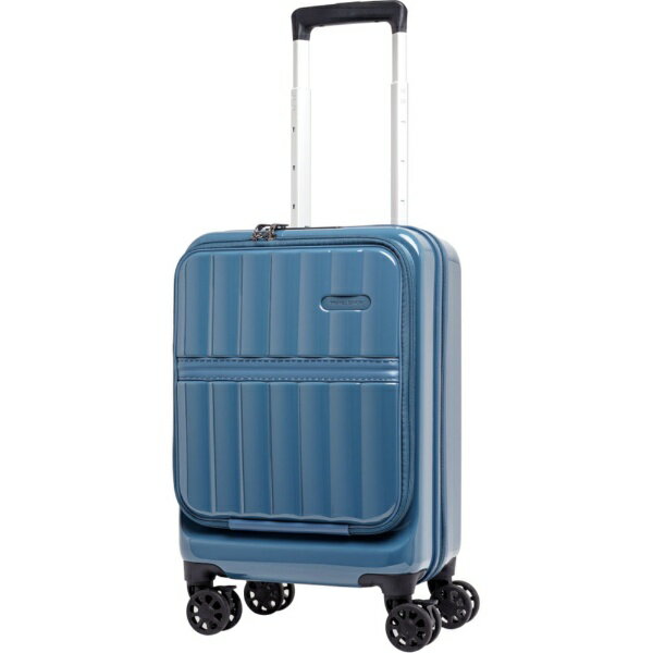 樂天商城 - TRAVEL EARTH｜トラベルアース スーツケース ファスナータイプ 旅行日数目安：1泊 約27L 拡張時31L コインロッカーサイズ フロントオープン TSロック搭載 フットストッパー付き シャドーネイビー TE-0905-42-SNV [TSAロック搭載]
