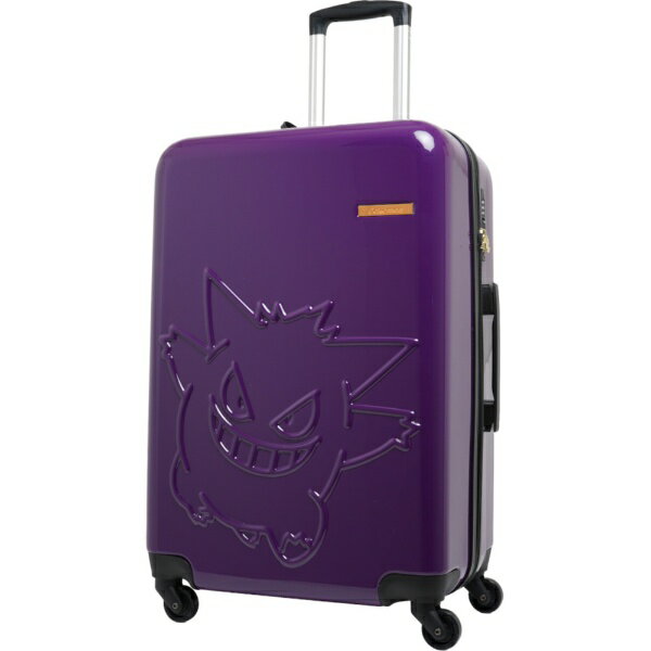 61升~70升 - ポケモン｜Pokemon スーツケース ファスナータイプ 旅行日数目安：4〜6泊 約62L TSロック搭載 ゲンガー/パープル PK-0908-60-PL [TSAロック搭載]