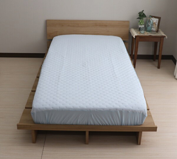 楽天ビック(ビックカメラ×楽天)の大宗｜DAISOU 【BOXパッド】 強冷感BOXパッド SDサイズ (約120×200x28cm) ブルー 964507/BL [セミダブルサイズ]｜アングル2