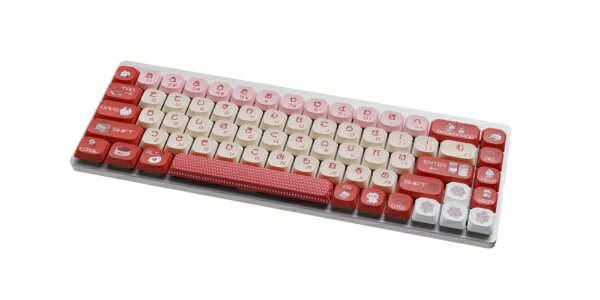 SYNTECH｜シンテック ゲーミングキーボード (猫デザイン) G68LP-RD [有線・ワイヤレス /日本語配列 /メカニカル]