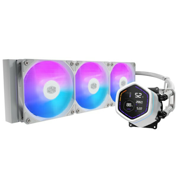 Cooler Master - COOLER MASTER｜クーラーマスター 水冷CPUクーラー 120mmファンx3 [LGA1851/1700/1200/1156/1155/1151/1150・AM5/AM4] MasterLiquid Core Nex Digital 360 White ARGB ホワイト MLX-D36M-A18PW-RD