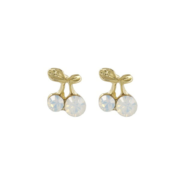 ピアス■素材合金/ガラス■サイズ8mm
