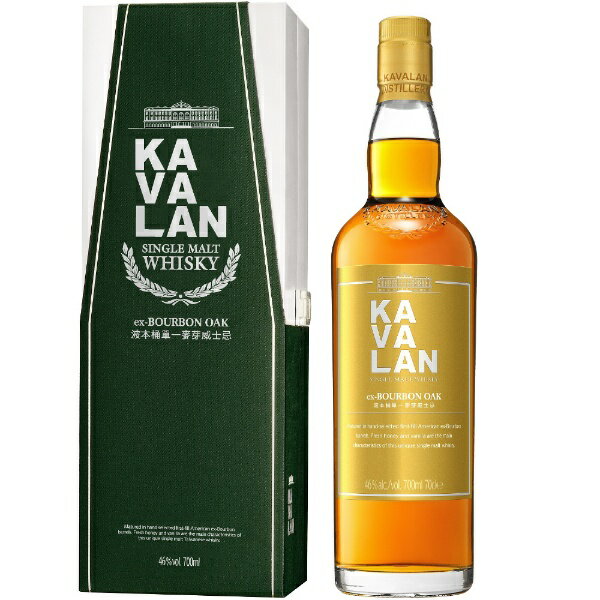 ウイスキー カバラン エクス・バーボンオーク　シングルモルト　700ml【ウイスキー】 【代金引換配送不..