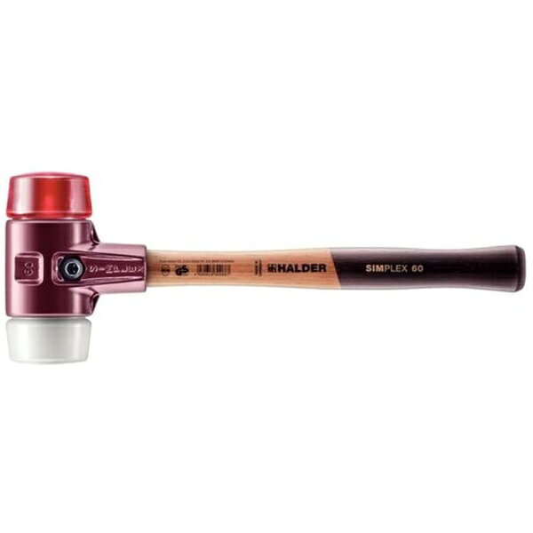 ロームヘルドハルダー｜HALDER HALDER　SIMPLEXハンマー　プラスティック／スーパープラスティック鋳鉄製ハウジングと木製ハンドル径60mm　全長405mm