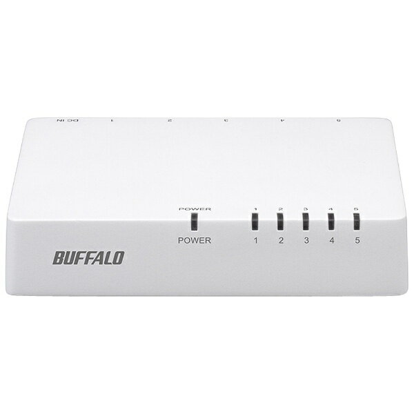 BUFFALO｜バッファロー スイッチングハブ［5ポート・100/10Mbps・ACアダプタ］　プラスチック筐体　LSW4-TX-EP/Dシリーズ ホワイト　LSW4-TX-5EPL/WHD[LSW4TX5EPLWHD]