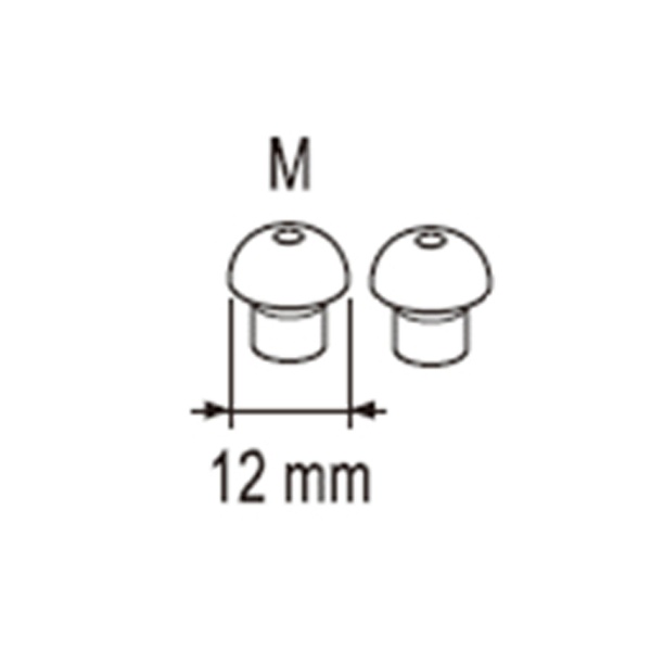 楽天楽天ビック（ビックカメラ×楽天）オムロン｜OMRON AK-22用 耳栓M AK-EACP-M 2個入[AKEACPM]