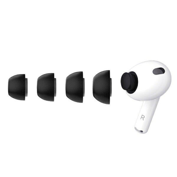 keybudz｜キーバッズ HYPERFOAM Comfort イヤーチップ for AirPods Pro 3 XS/S/M/L 各1ペア ブラック KB28426APP3