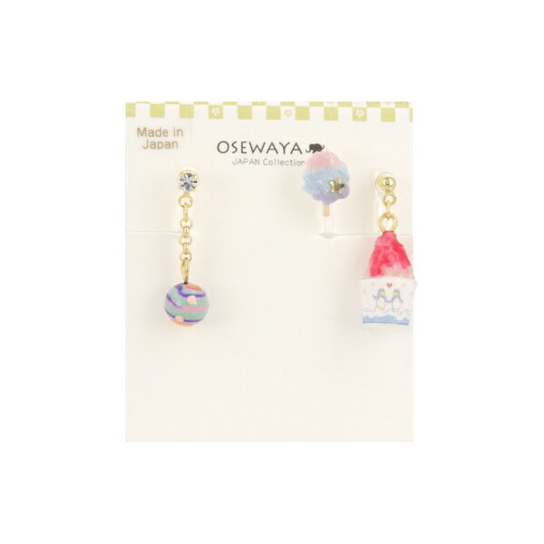 ノンホールピアス■素材アクリル/ガラス/樹脂