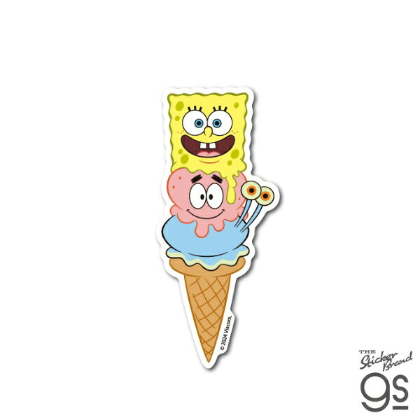 ゼネラルステッカー｜GENERAL STICKER ダイカットミニステッカー スポンジ・ボブ アイス SPO-041