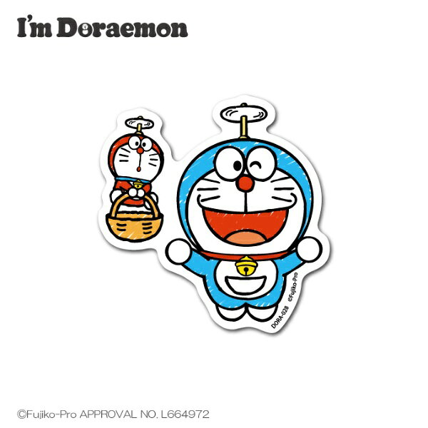 ダイカットステッカーは、ドラえもんやのび太、しずかちゃんなど勢ぞろい！クレヨンで描いたようなタッチがお洒落なデザインです♪大人気のストリートスタイルなドラえもんや、ひみつ道具もたくさん！いつものドラえもんとは少し違う洗練されたタッチは、お子様だけでなく、大人でも使いやすいステッカーです！スマホケースにも入るサイズなので、貼らずに挟んで使うのもオススメです◎こちらの商品は耐水、耐光性のある塩ビ素材のステッカーです。屋外はもちろん、スマホ、PC、タブレット、ノートや手帳、マイボトルやインテリア小物、スーツケースなどにも！様々なシーンでお楽しみ下さい。●サイズ　幅60mm×高さ61mm（本体サイズ）