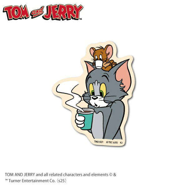 ゼネラルステッカー｜GENERAL STICKER ダイカットミニステッカー トムとジェリー ホットドリンク TMJ-021