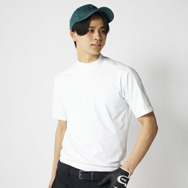Shirts - フィラゴルフ｜FILA GOLF メンズ 半袖モックネックシャツ オフホワイト 746630 [メンズ /LLサイズ]【返品交換不可】