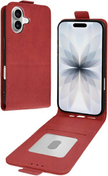 乐天商城 - shizukawill｜シズカウィル iPhone 17 手帳型 ケース カバー 本革調 レザーケース 縦型 シズカウィルRe レッド APIP17V3RED