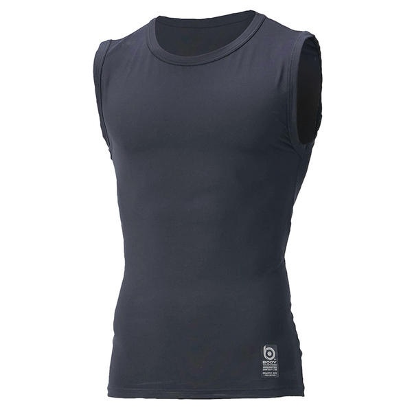 おたふく手袋｜OTAFUKU GLOVE JW-780BK-L BT（BODY TOUGHNESS）ドラスティックドライ　クール　ノースリーブ　クルーネックシャツ　カラー：ブラック　サイズ：L