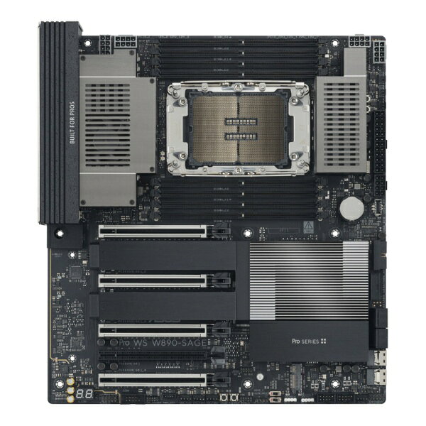 ASUS｜エイスース マザーボード PRO WS W890-SAGE (LGA4710-2 Xeon 600対応 4×PCIe5.0 x16 DDR5 ECC RDIMM 10Gb+2.5Gb LAN) PRO/WS/W890-SAGE [CEB]
